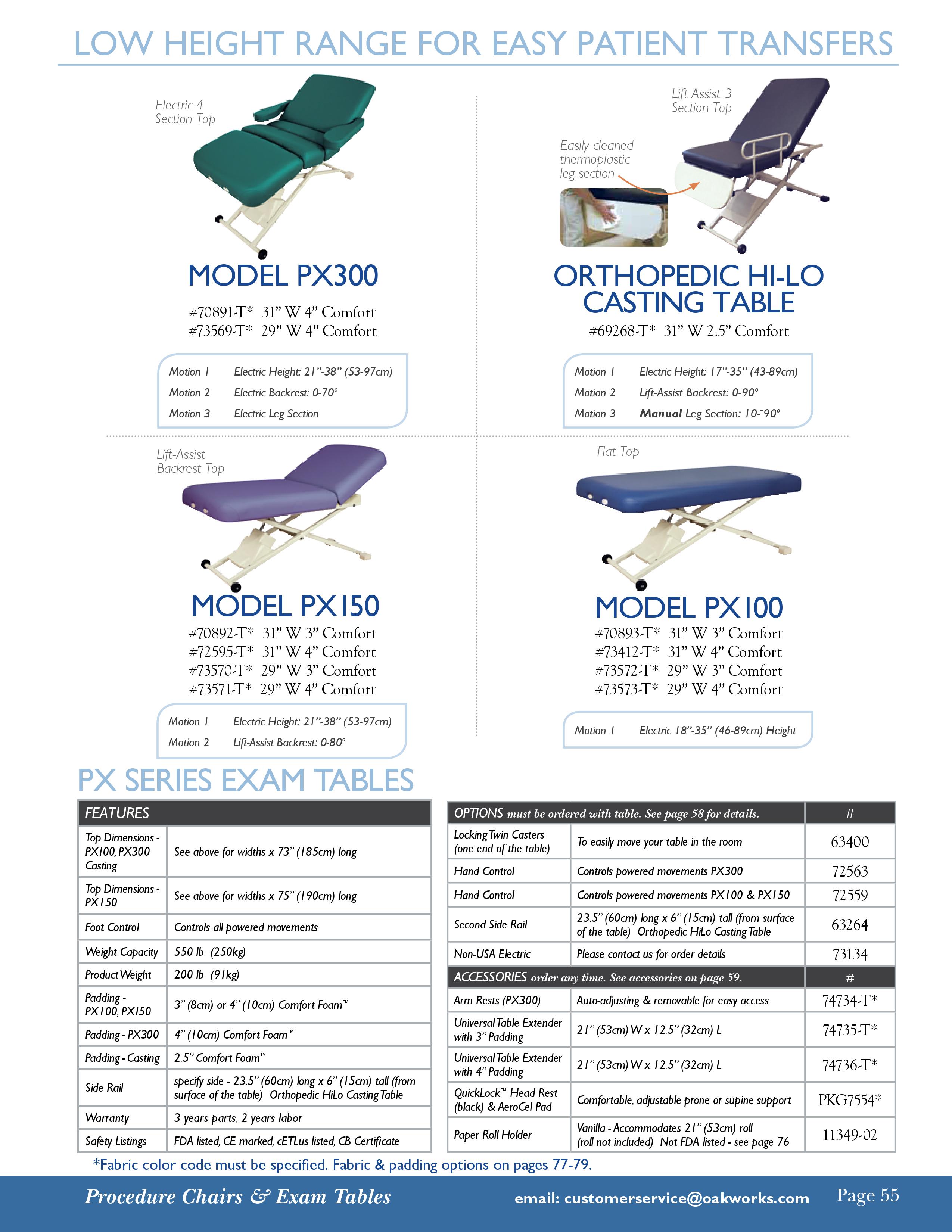 Oakworks Orthopedic HiLo Casting Table Px Series